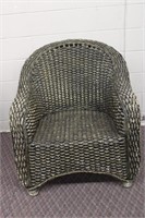 Woven Rope wicker chair 33 X 35"H