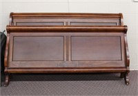 King size sleigh bed, headboard, footboard (some