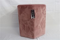 Octagon velvet foot stool by Live at Home 18"H