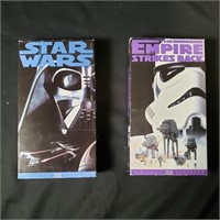 STAR WARS & EMPIRE STRIKES BACK VHS MOVIES