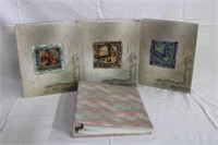 Four photo albums with four pocket sleeves