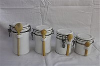 Ceramic cannister set 8, 7, 6 and 5"