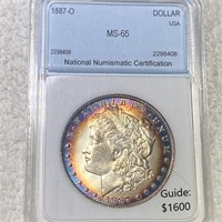 1887-O Morgan Silver Dollar NNC - MS65