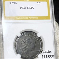 1796 Draped Bust Large Cent PGA - XF45