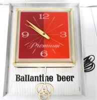 Ballantine Beer Light and Clock