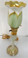 Tiffany and Steuben Style Art Glass Lamp