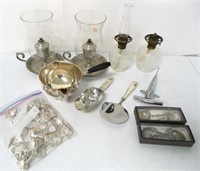 Misc. Lot Silver and Lamps 11 Items