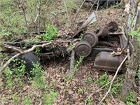 OLD ORANGE WHITE CHEYENNE TRUCK BODY