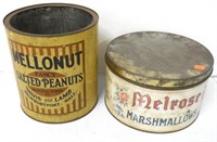 Melrose Marshmallow / Mellonut Peanuts Tins