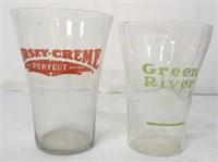 Green River / Jersey Crème Fountain Glasses