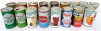 Lot of 17 Assorted Soda Cans