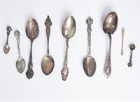 Lot of Sterling Silver Souvenir Spoons
