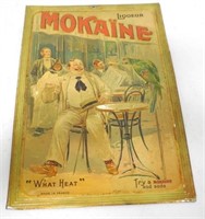 Mokaine Liqueur Sign Tin