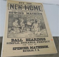 New Home Sewing Machine Ad
