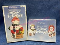 1997 & 99 Longerberger snow friends cookie molds