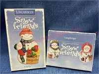 1997 & 99 Longerberger snow friends cookie molds