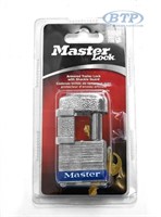 NEW-MasterLock  Armored Padlock W/Shackle Guard$30