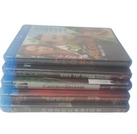 NEW SET OF 5 SEALED BLUE RAY DVD's $ 50