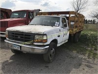 1992 FORD F-350 W/ 12' REMOVABLE STAKE SIDE BODY