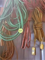 LARGE COLLECTION OFEXTENSION CORDS