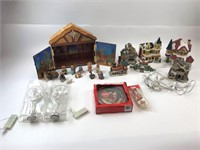 Selection Of Christmas, Coke, Nativity, Village