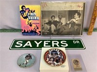 Gale Sayers collectibles lot