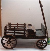 Antique GREEN ARROW Toy Wagon