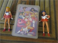 @ Older Sailor Moon Pvc Mini figures And Deck Card