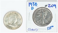Coin 2 Rare United States Silver Coins In One Lot
