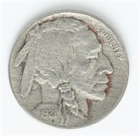 Coin 1921-S U.S. Buffalo Nickel - Rare Date!