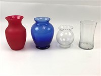 Colored & Clear Glass Vases