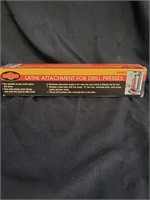 Lathe attachment for drill press