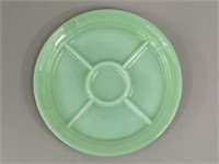 Vintage Fire-King Jadeite Five Compartment Plate