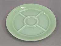 Vintage Fire-King Jadeite Five Compartment Plate