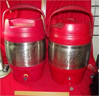 2 Bubba Keg Water Coolers As Is 1 damaged as shown
