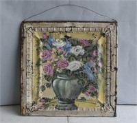 Beautifully Hand Painted Ceiling Tin