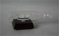 Blown Glass Ship in a Bottle