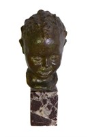 R. CASTACUINO - Bronze Child's Head