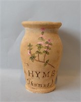 Pottery Herb Vase