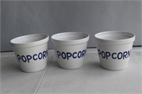 3 Popcorn Buckets