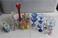 Large Lot of Drinking Glasses & Cups
