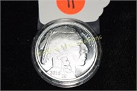 2016 ONE OZ SILVER ROUND DEPICTING NATIVE AMERICAN