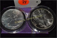 US 1991 AND 1992 BRILLIANT UNCIRCULATED