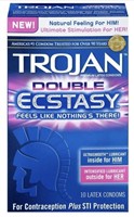 New Adult Products Lot- Trojan Double Ectasy Size
