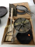 GROUP OF 2 BOXES OF CAST IRON COOKWARE