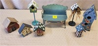 Lot of Assorted Wood Birdhouse Mini Decor &