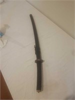 Black katana sword