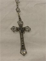 Beautiful Rosary Silver and Rhinestones