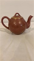 Hall China Teapot Gold accents