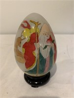 Reverse Painted Asian Egg